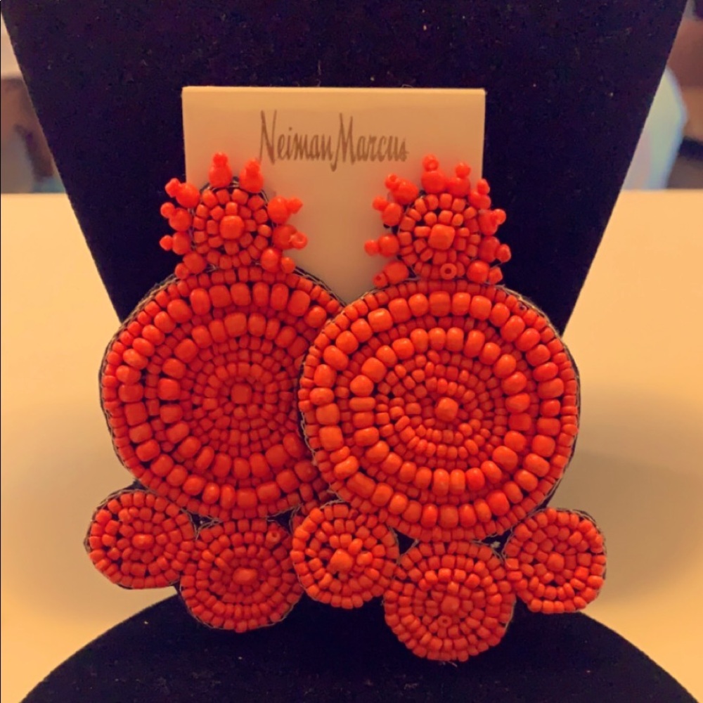 Beaded Statement Earrings